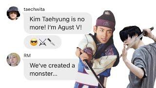 BTS TEXTS ► the one with the Taechwita crisis