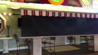 Marygrove Awnings Drop Screen, Retractable Awning Demo