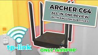 [ENG SUBS] TP-Link Archer C64 REVIEW! + UNBOXING + TUTORIAL + SPEEDTEST | All-in-One | TAGALOG