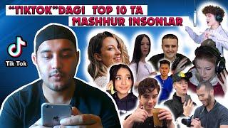 TikTok Top 10 ta Mashhur Odamlar / Tiktokdan foydalanish / Tiktokning foydasi / Tiktok haqida