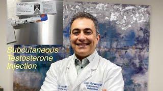 Demonstration of subcutaneous testosterone injection Xyosted by Dr. Sean Nikravan, MD