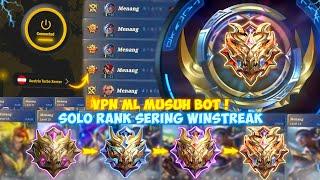 VPN ML MUSUH BOT!! CARA PUSH RANK DAPAT MUSUH BOT PAKAI VPN MOBILE LEGENDS - BANYAK MUSUH BOT