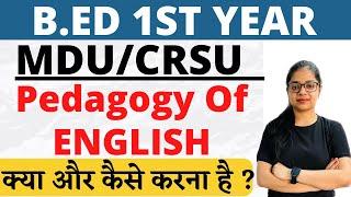 Bed Exam 2022 | MDU B.ED 1st Year English  Pedagogy Important Questions | CDP By Rupali Jain