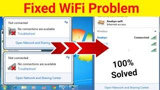 WiFi Problem Windows 7 Solved | WiFi Not Connected in Windows 7/10 | Laptop WiFi Problem Solve 2024