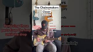 The Chainsmokers, Halsey - Closer (guitar loop) #shorts