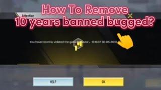 How To Remove 10years Banned bugged in codm?  ( Watch )