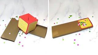 DIY Jumping Box, Pop Up Cube, Surprise Box, BOOMF Bomb Card Printable Template