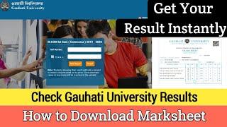 How To Check Gauhati University Result 2020| UG/PG Results | Step By Step Process |