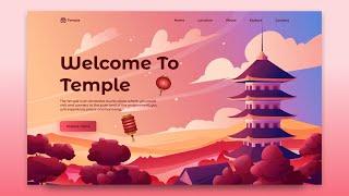 Responsive Temple Website Design Using HTML CSS And JavaScript