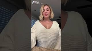 CAN you see through this CURVY MOMS sweater?!?! #tiktok #curvy #fyp #thick #thicktok #mom