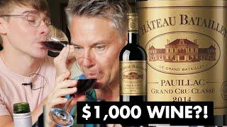 Does More Expensive Wine Taste Better? ($1000 vs $40 vs $5) // with British Gentleman: Ollie's Dad