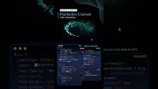 Particles Cursor Pure CSS..️ | #codewith_muhilan #css #coding