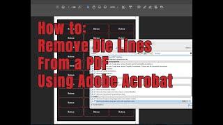 How to Delete a Die Line From a PDF Using Adobe Acrobat
