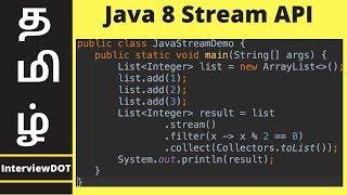 Explain Java 8 Streams API | What is Filter, Map, FlatMap ?| Example Java Code Demo | InterviewDOT