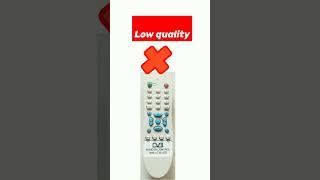 Dd Free dish remote || DVB remote || d2h remote low quality&best quality #tsselectronics