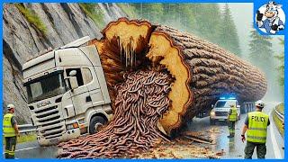 Dangerous Idiots Fastest Truck & Heavy Equipment Fails | Incredible Moments of Truck Driver #123