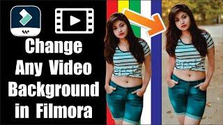 How To Change any video background without Green Screen in Filmora X,9,8,7,6