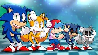 Friday Night Funkin' Vs Classic Sonic and Tails Dancing Meme - FNF ANIMATION by FERA