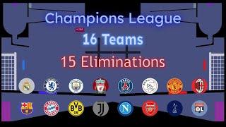 Champions League Marble Race - 16 Football Teams 1v1 (Beat The Keeper)