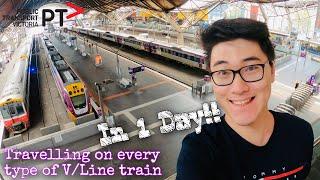 Travelling on every type of V/Line train in ONE DAY! Long-distance rail travel in Victoria