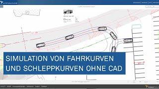 Simulation von Fahrkurven und Schleppkurven ohne CAD - AutoTURN Online