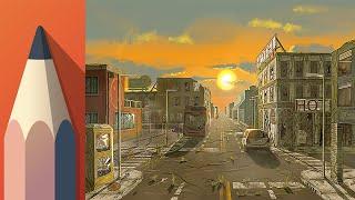 Painting a Apocalypse City with Autodesk Sketchbook - The Big Tutorial Projekt is Over!