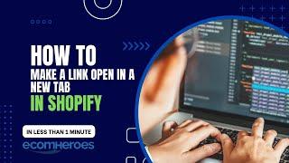 How to Open Link in New Tab in Shopify #shopify #shopifystoredevelopment #shopifydropship