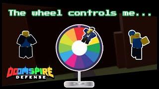 Doomspire Defense But a Wheel Controls Me | Roblox