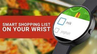 Smart shopping list for Android Wear