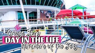 A DAY IN THE LIFE ON A CRUISE SHIP | Royal Caribbean, Adventure of the Seas
