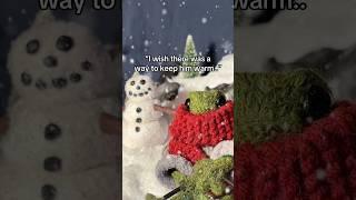 Froggie friend is on the hunt for the most PERFECT Christmas tree! ️️ #christmas #xmastree #snow