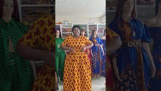 Tenue africaine de crop top et jupe boubou en en wax pagne Ankara skirt and blouse