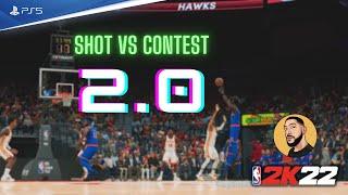 NBA 2K22  - Sim Sliders Version 2.0 - SHOT vs CONTEST