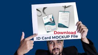 ID Card Mockup PSD File 100% free download