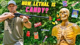 How Lethal Is Candy ???  (4 Gauge Candy Shotgun Shells)