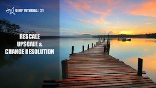 How to Rescale Images in Gimp Without Losing Quality | Change the Resolution | Tutorial-34