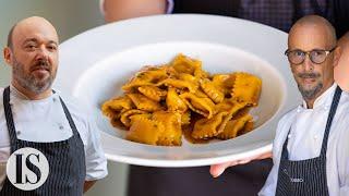 Ravioli with 3 Roasts Sauce: the Original Recipe by Enrico Crippa and Dennis Panzeri