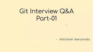 Git Interview Q&A Part-01 | DevOps FAQ | #devopsinterviewquestions | #github  | devops Q&A