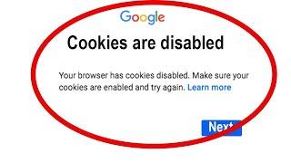 Fix Chrome Cookies are disabled Your browser has cookie disable make sure your cookies Problem Solve