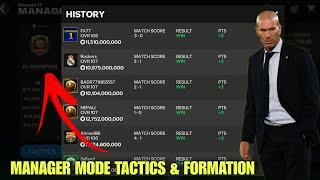 433 Holding manager mode fc MOBILE || Manager mode best  tactics