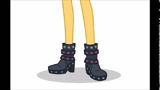 Sunset Shimmer’s Feet Growing Out Of Her Shoes!