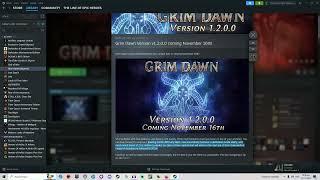 GRIM DAWN Patch 1 2 Release Date FINALLY REVEALED!!!