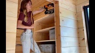 DIY Custom Closet in Our Self Built Home | DIY Debt Free Cabin Build