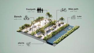 Urban Design Animation | Landscape Design Animation | Twinmotion Isometric Animation 4K