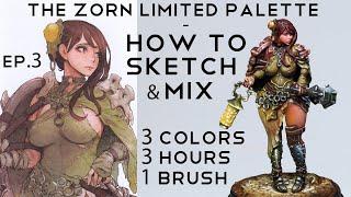 The ZORN limited palette - Painting Kingdom Death!