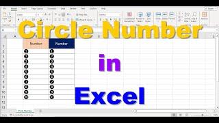 Circle Number in Excel