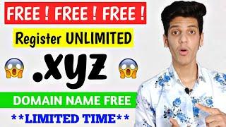 FREE Domain Name 2020 - Register UNLIMITED .xyz Domain Name For Free ( For 1 Year )