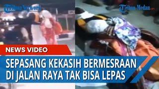 Viral Sepasang Kekasih di Batu Bara Bermesraan di Jalan Raya Tak Bisa Lepas