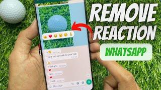 How to Remove Message Reaction on WhatsApp
