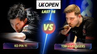 KO PIN YI VS TOBIAS BONGERS | LAST 16 | 2024 UK OPEN #billiards #9ballpool #highlights #nineball